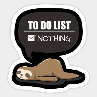 To do list Nothing Sticker